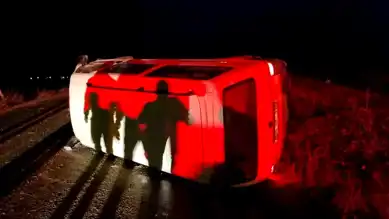 Alaca'da Trafik Polisi Kazada Ağır Yaralandı